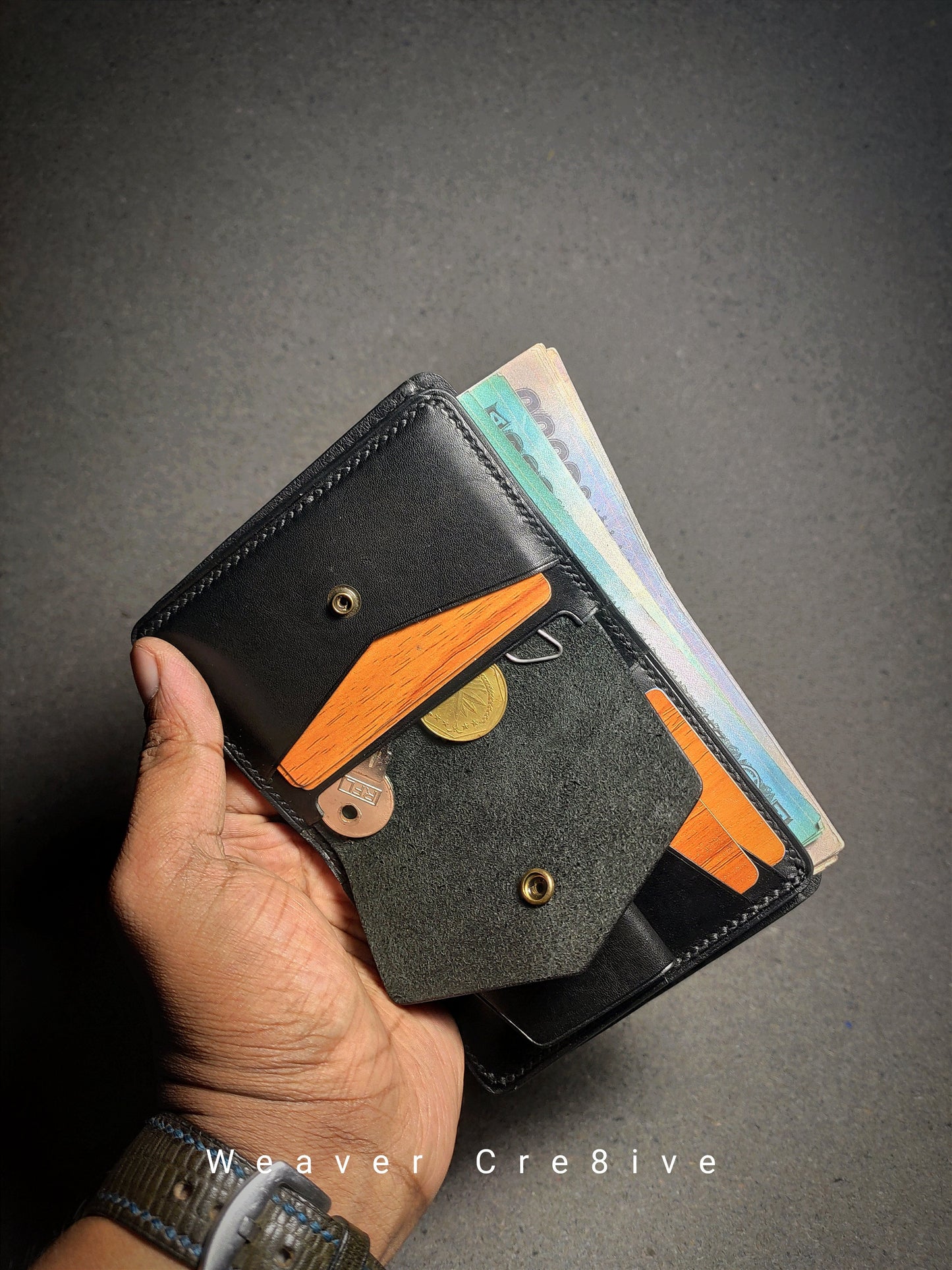 Ignis — Vertical Bi-Fold Wallet (WC-V9)