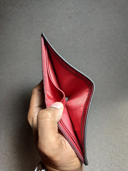 Noir Grid — Vertical Bi-Fold Wallet (WC-V5)