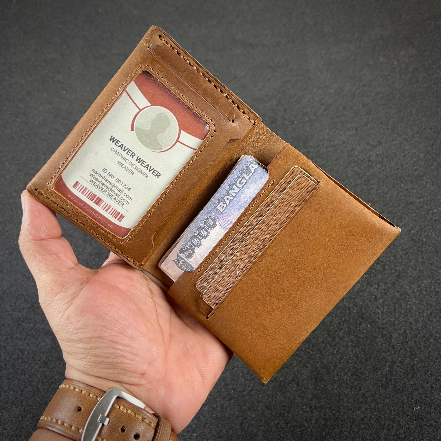 Folden — Vertical Bi-Fold Wallet (WC-V17)