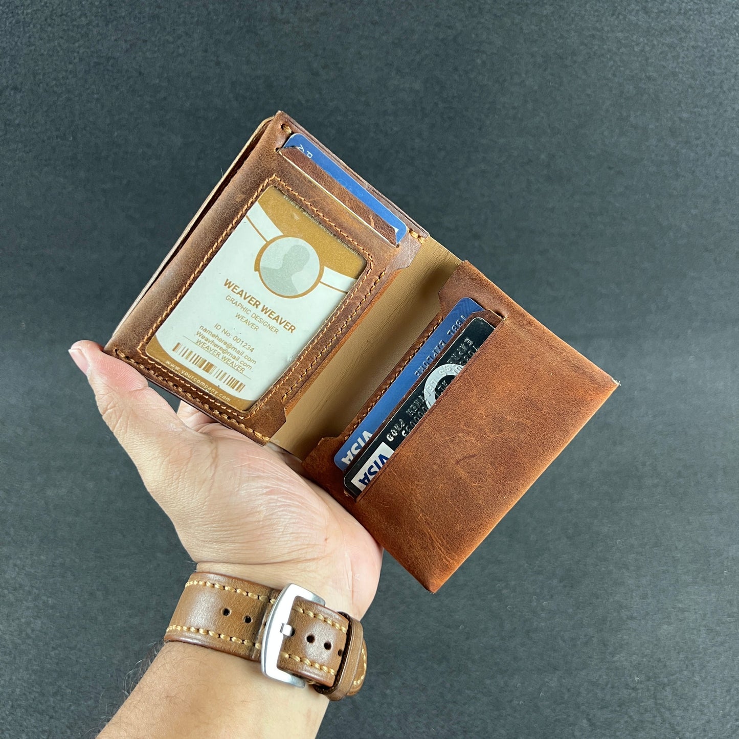 Folden — Vertical Bi-Fold Wallet (WC-V17)