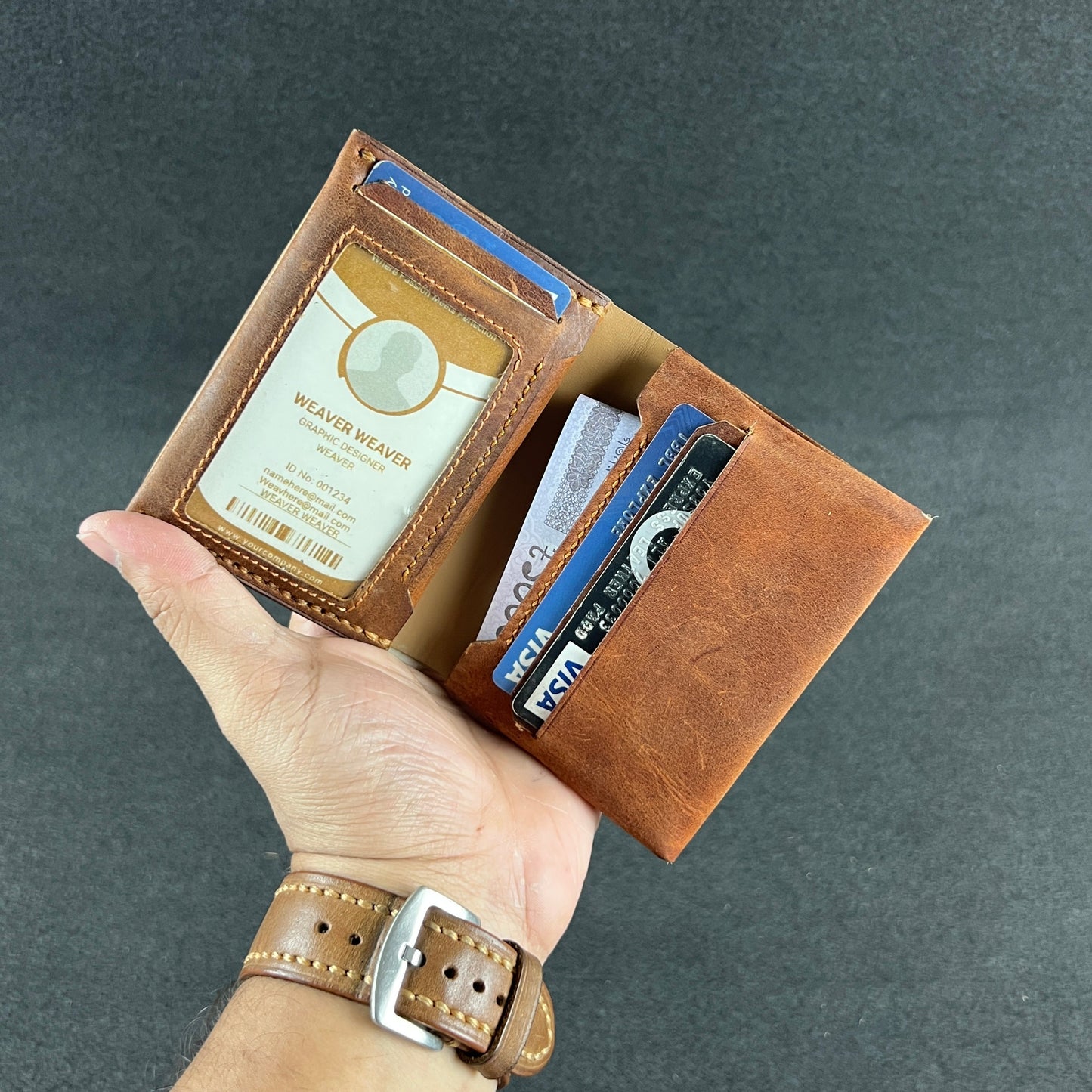 Folden — Vertical Bi-Fold Wallet (WC-V17)